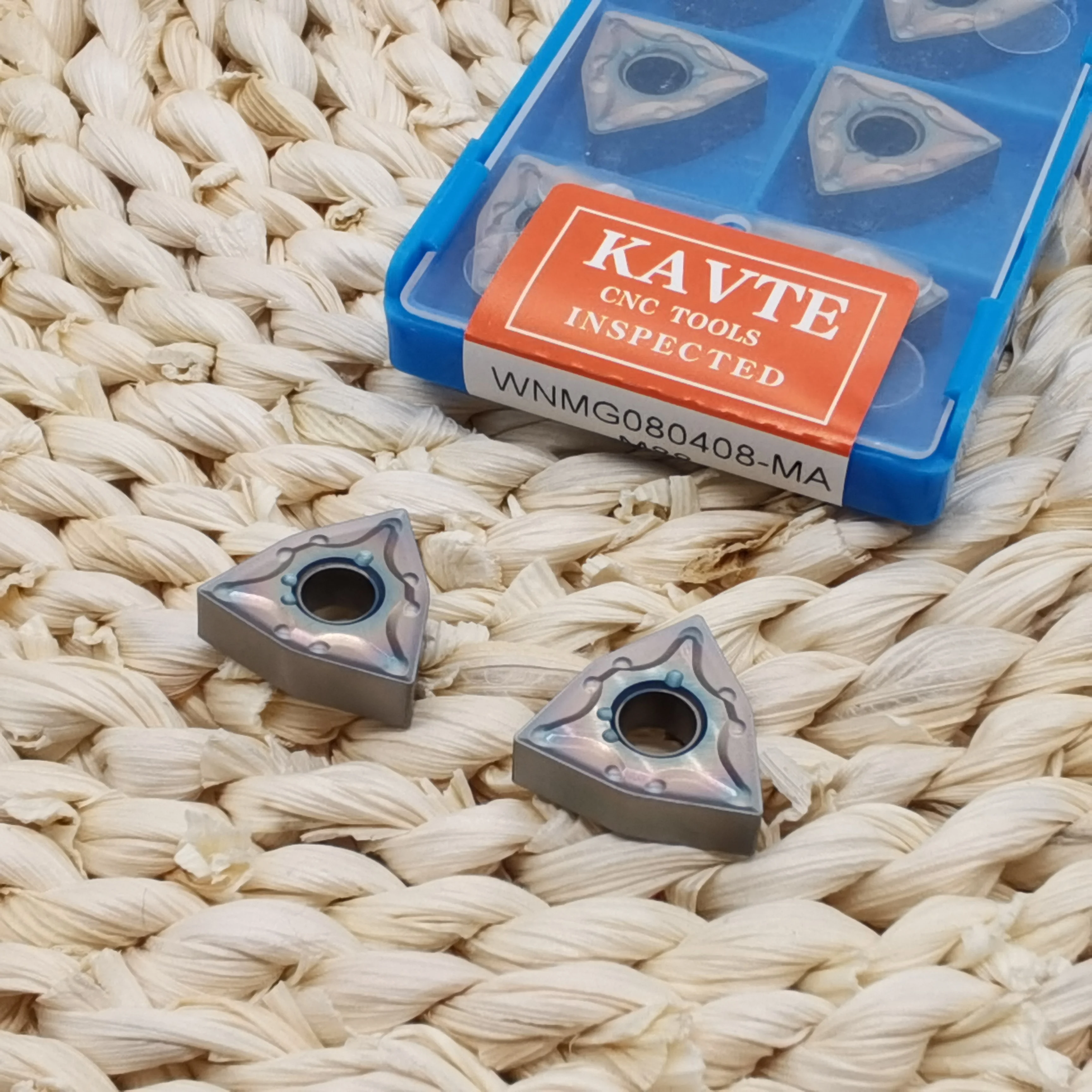 Kavte WNMG080404-MA WNMG080408-MA ms jms外側の円旋盤旋削工具インサート、カラフルなコーティング、のための特別なステンレス鋼
