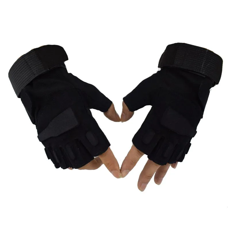 Motorcycle Gloves Men Tactical Hunting Shooting Knuckle Protection Sports Half Finger Cycling Bike Gloves Women Bicycle