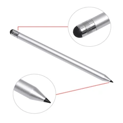 Universal Touch Screen Pen For IPad Tablet Writing Draw Dual Head Stylus Capacitive Pencil Plastic Round Rubber Tip Wholesale