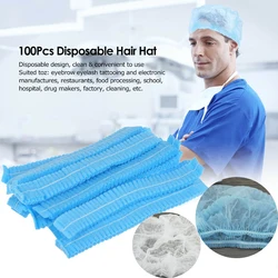 HOT New 100pcs Set Disposable Caps Hair Head Cover Net Medical/Labs/Nurse/Food Service Use Anti-fog Anti-Virus