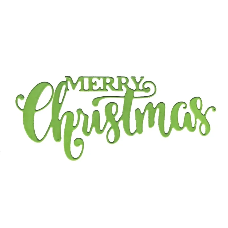 MERRY Christmas Dies Cut Word Metal Cutting Stamps Craft Scrapbooking