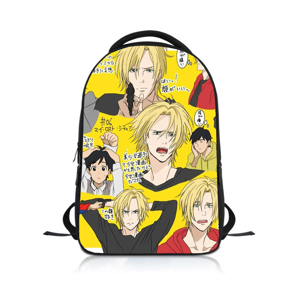 Anime BANANA FISCH Studenten Kinder Rucksack Schule Tasche Kinder Cartoon Rucksack Jungen Mädchen Rucksack kinder Bookbag Satchel
