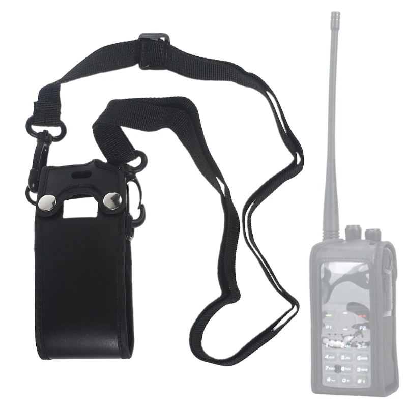 2024 New Portable Soft Leather for Case Bag Cover Holder with Lanyard for Anytone ATD878UV AT-D878UV Plus Ham Radio WalkieTalkie