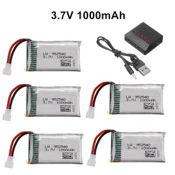 1000mAh 3.7V lipo Batteria Per Syma X5 X5C X5S X5SC X5HW X5HC X5SW M68 X300 X400 X500 X800 HJ819 3.7V 800mAh 902540 batteria 5pcs