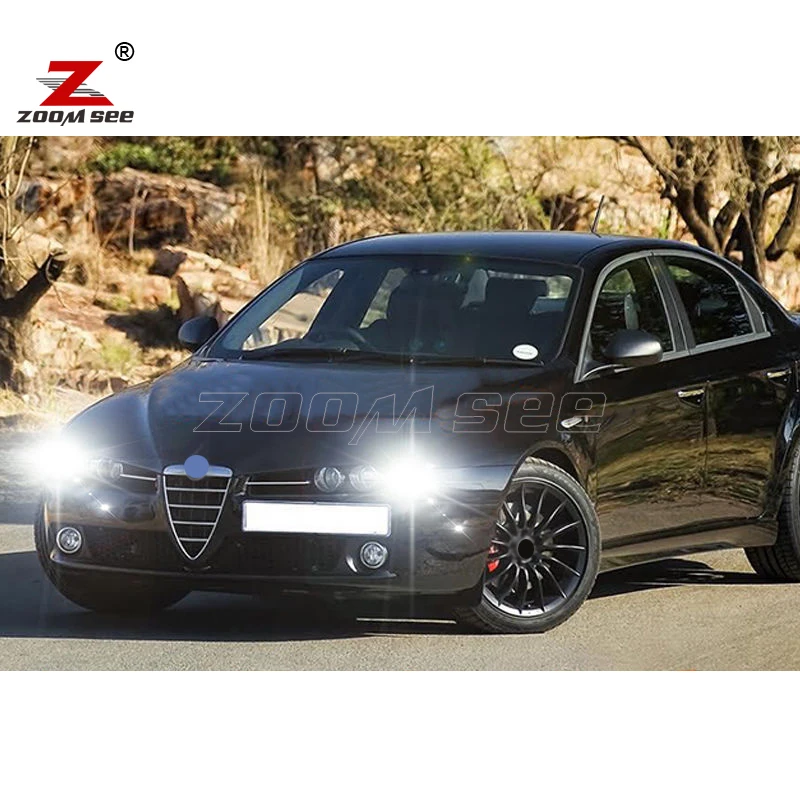 white Canbus LED Reverse back up tail bulb + LED Parking city lamp + LED plate Exterior light for Alfa Romeo 159  (2005-2012)