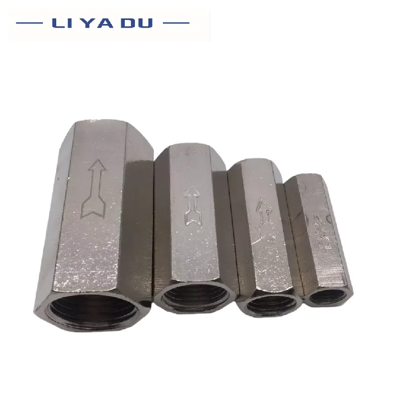 control valve air valve/pneumatic check valve 1/8 1/4 3/8 1/2 internal threaded Pipe Pneumatic Accessories Fitting Coupler brass