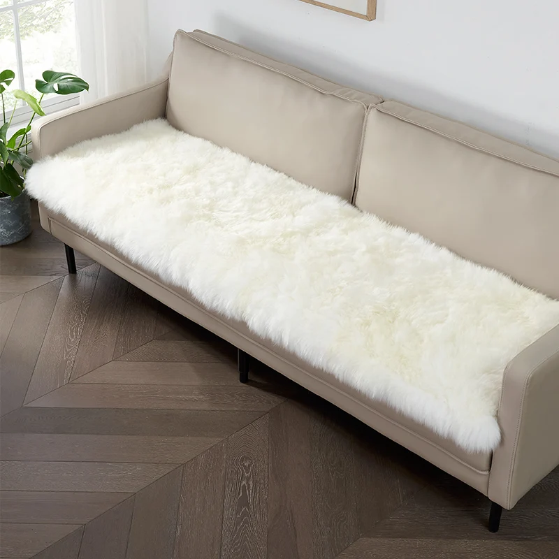 Imagem -02 - Australian Sheepskin Blanket Natural Lambskin Rug Home Decor Quarto Jogar Genuine Sheep Fur Carpet Natural