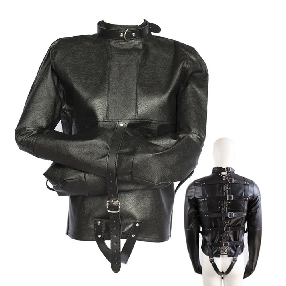 Adjustable Bondage Jacket With Long Sleeves Bdsm Bondage Restraints Fetish Costumes Straitjacket Sex Toys For Couple Adult Game