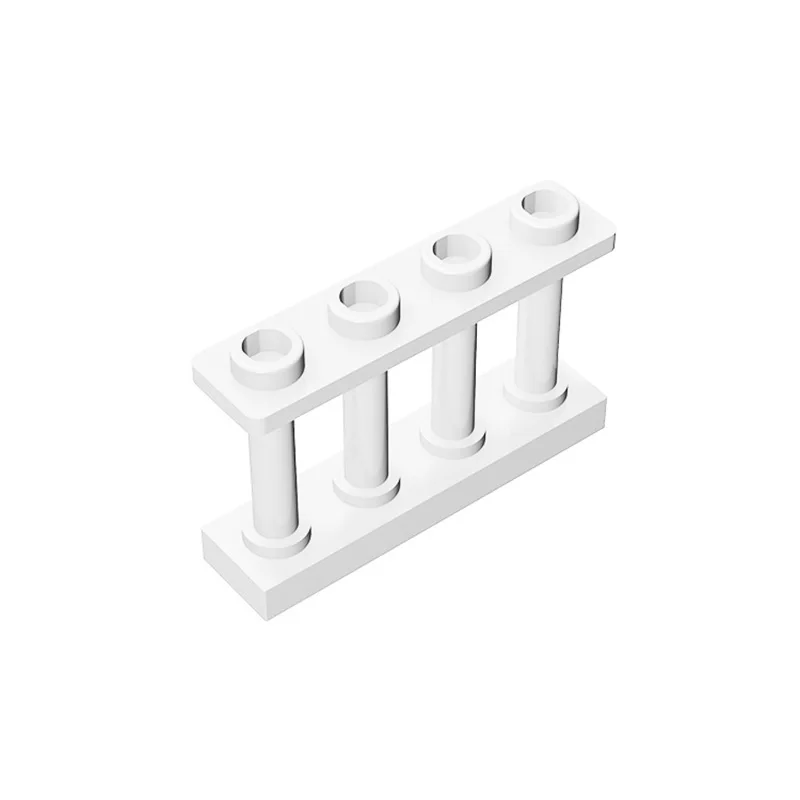 MOC 15332-30055 Fence 1 X 4 X 2 Spindled with 4 Studs for Building Blocks Parts Classic Brand Kids DIY Tech Toys