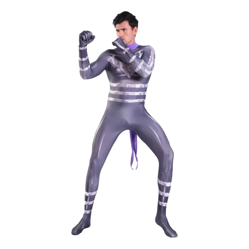 Cosplay Costume ONE PUNCH-MAN Speed-O'-Sound Sonic Zentai Suits Jumpsuit Anime Men Boys Halloween Carnival Bodysuit Costume