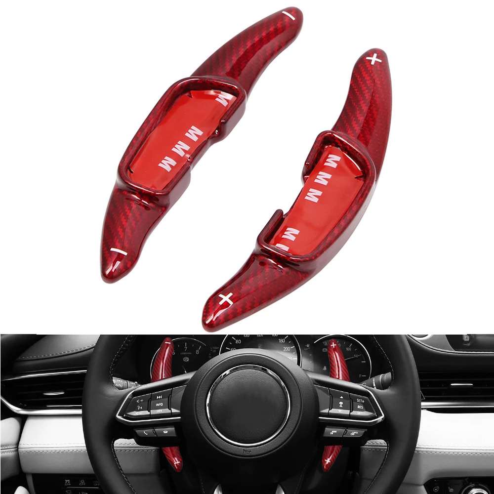 For Mazda Mazda 3 Mazda 6 2014-2018 CX5 CX-5 2016 2017 2018 Carbon fiber Car Steering Wheel Shift Paddle Extension Shifter