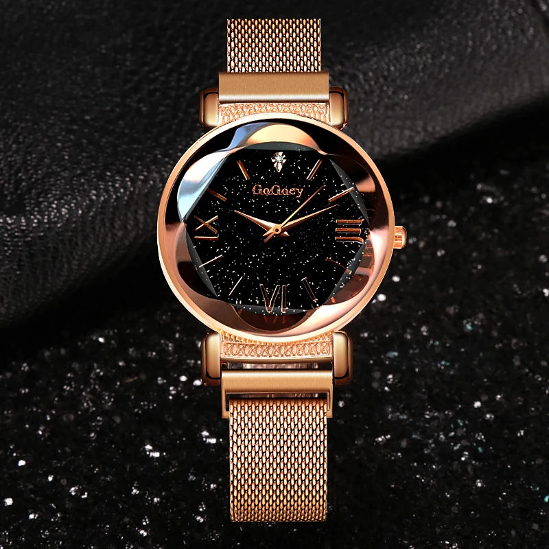 

2022 Ladies Wrist Watch Starry Sky Magnetic Women Watch Luxury Rose Gold Bracelet Watches For Women Relogio Feminino Reloj Mujer