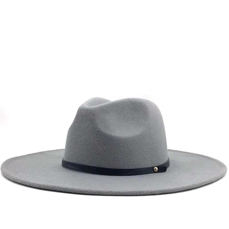 

Wool Fedora Hat Hawkins Felt Cap Wide Brim Ladies Trilby Chapeu Feminino Hat Women Men Jazz Church Godfather Sombrero Caps