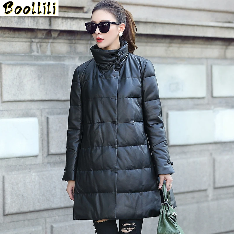 

Real Leather Boollili Jacket Genuine Sheepskin Coat White Duck Down Coat Women Clothes 2023 Winter Coat Women