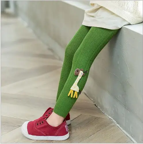 2022 Spring and Autumn New Children\'s Pantyhose Cartoon Cute Girl Nine Pants Student Leggings