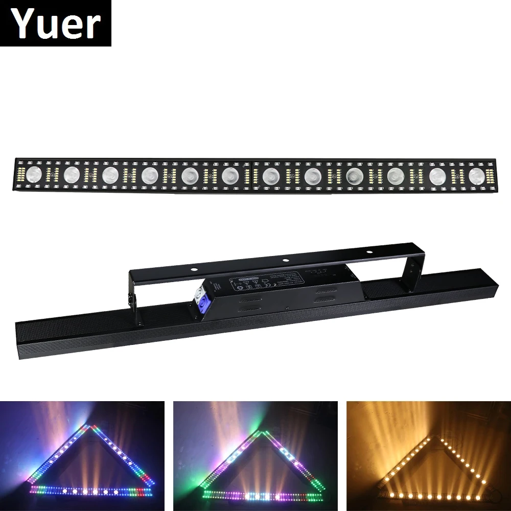 Beam Wash Strobe 3IN1 Light 12X5W LED Wall Wash Light 5/14/75 Channels DMX512 RGBW LED Bar Wash Stage Light Music Dj Party Light