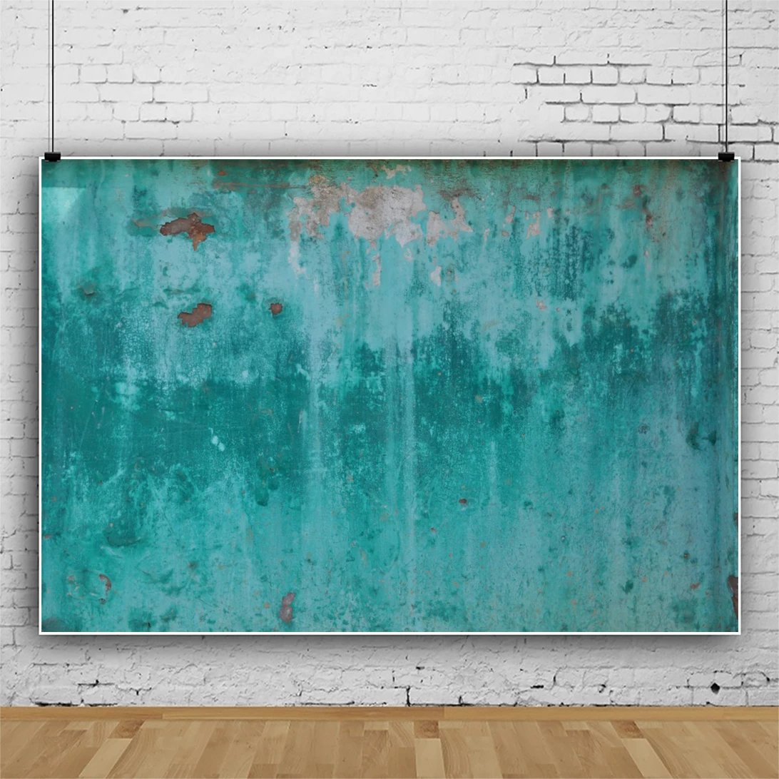 Laeacco Xanh Gradient Xi Măng Tường Chân Dung Bắn Nền Chụp Ảnh Photocall Ảnh Bối Cảnh Cho Studio Ảnh Photophone