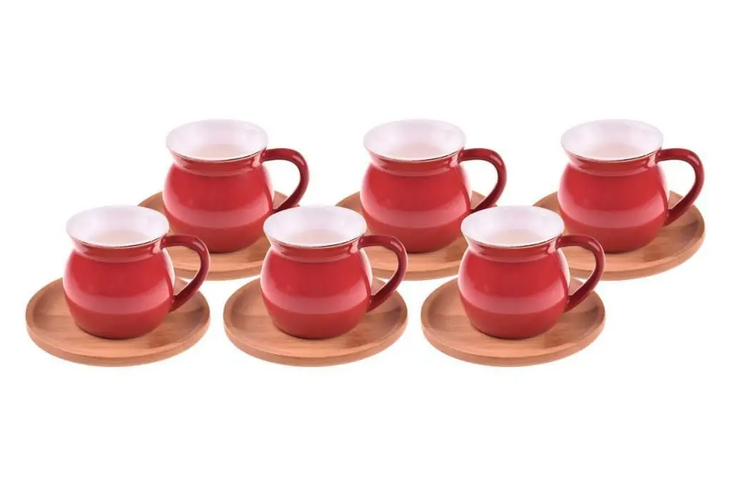 

DOLBOVI Bambum Say Hi 6 Personality porcelain coffee cup Pad Red B1309 mug кружка coffee cup cup