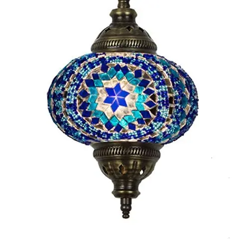 (31 Models) Handmade Pendant Ceiling Lamp Mosaic Shade, 2019 Stunning 16.5 