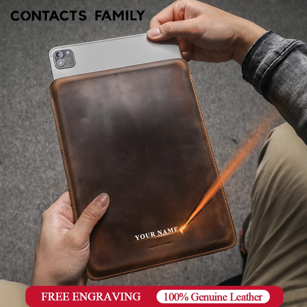 Contacts Family Genuine Leather Case For iPad Air 5 Air 4 10.9