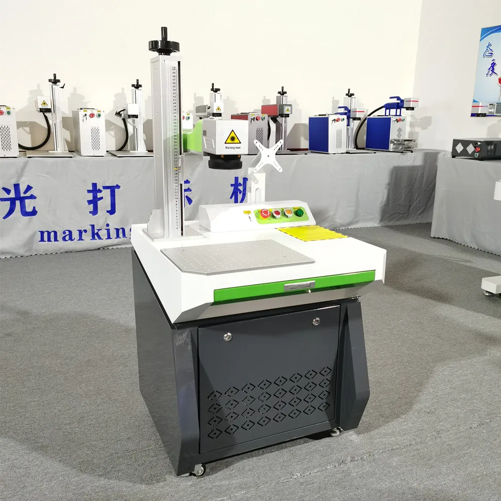 2021 new desktop fiber laser marking machine cutting and engraving metal marking stainless steel color marking ,