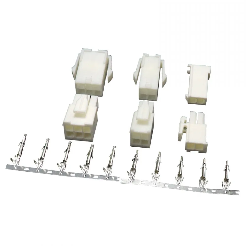 100 stücke 4,14mm 2/3/4/6/8/9/10/12 pin Automotive 4,14 elektrische draht Stecker Männlich Weiblich kabel terminal stecker Kit Motorrad auto – Detail 10