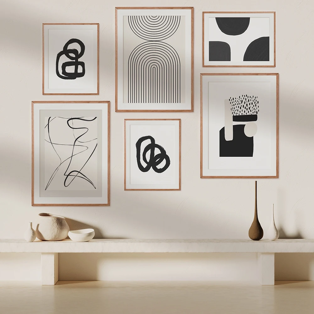 Contemporary Abstract Line Drawing Art Prints Modern Wall Art Canvas Painting Nordic Minimalist Style Poster Living Room Decor