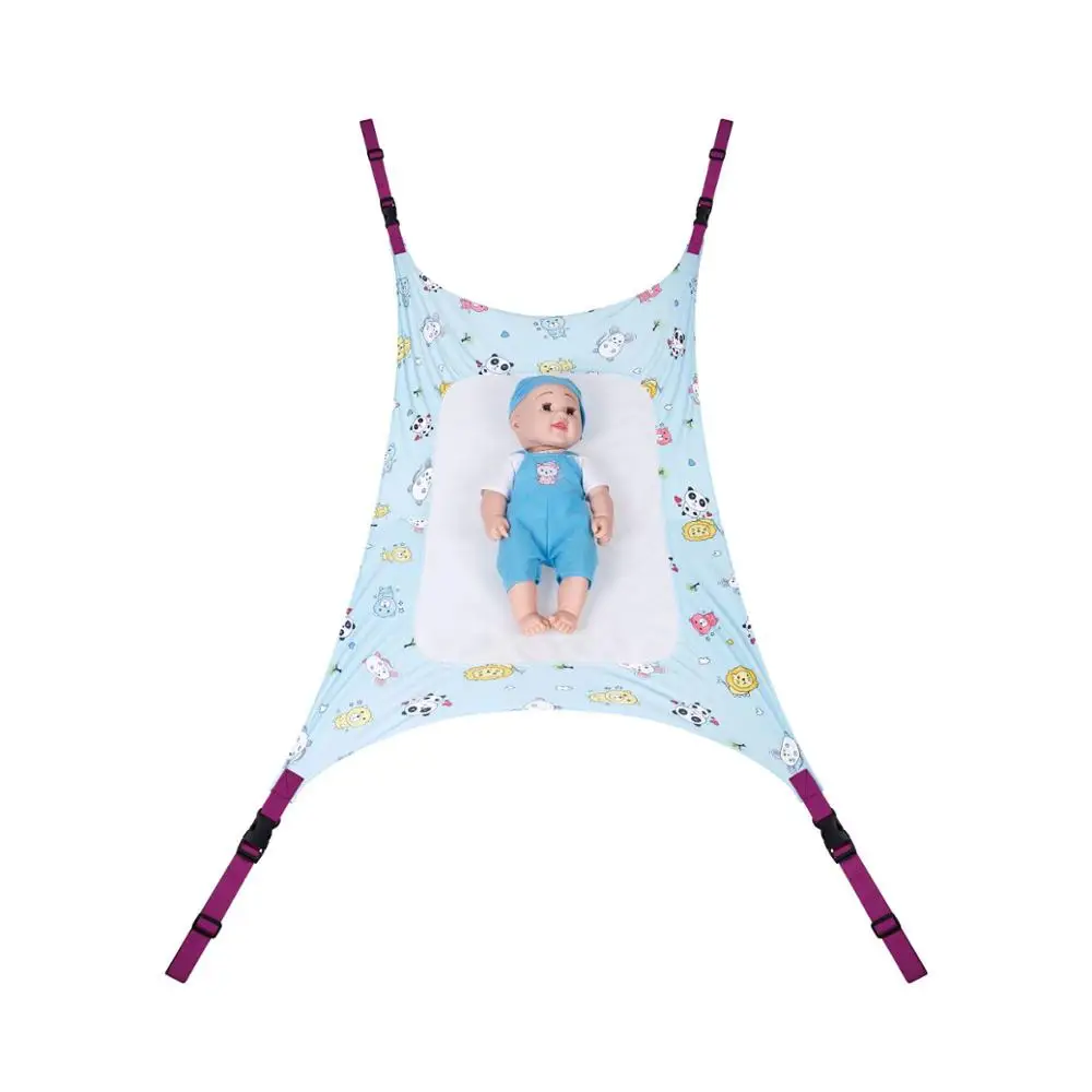 Infant Baby Hammock For Newborn Kid Sleeping Bed Safe Detachable Baby Cot Crib Elastic Hammock With Adjustable Net