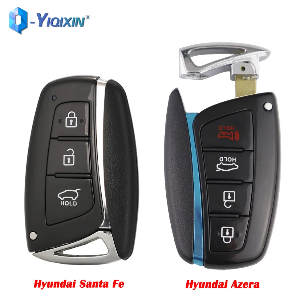 Yiqixin-Chave remota do carro, Keyless Go Smart Fob, 433MHz, Chip ID46 8A, Hyundai IX45, Gênesis, Santa Fé, 2012-2018, Equus Azera, Tucson