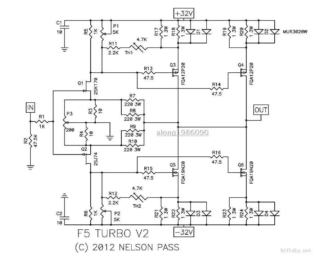 One Pair CLONE PASS F5 TURBO Amplifier Bare PCB (2 Channel)