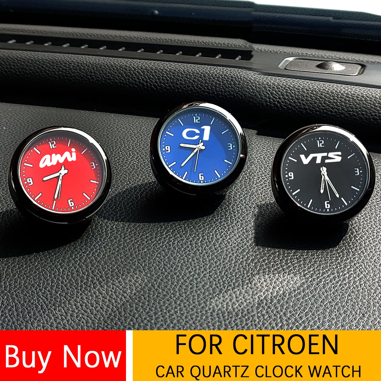 Car Quartz Clock Watch Modified Car Interior Electronic Quartz Watch For Citroen C1 C2 C3 C4 C5 C6 AMI C4L nemo CELYSEE C8 VTS