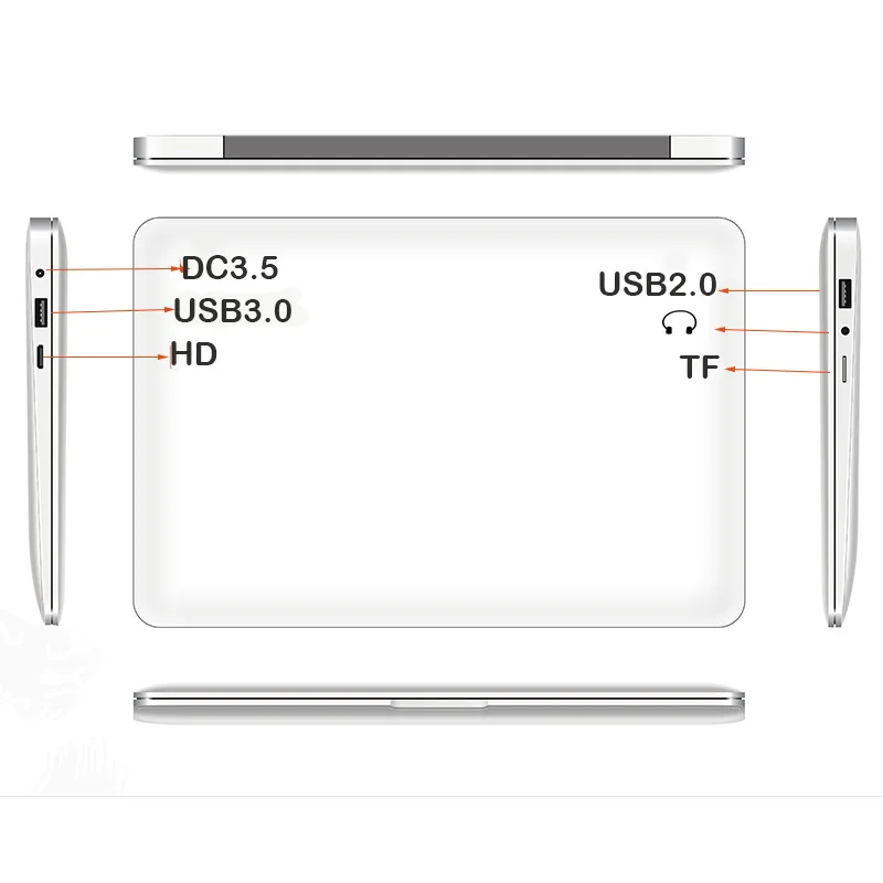 Imagem -05 - Ultrafinos hd Netbook 10.1 Andróide 7.1 Ultra-fino gb Mais 32 gb Laptop Quad Core Netbook +