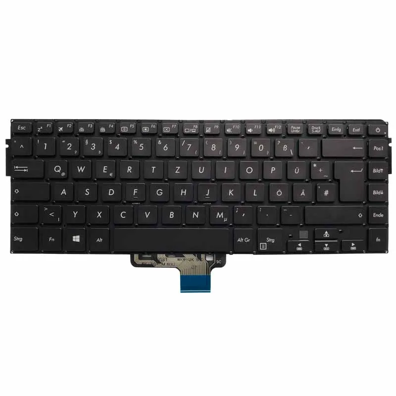 New German backlit Laptop Keyboard For ASUS VivoBook X510 X510UA X510UQ F510UA X510 K510 X510UN X510Q X510QA X510QR F510UA