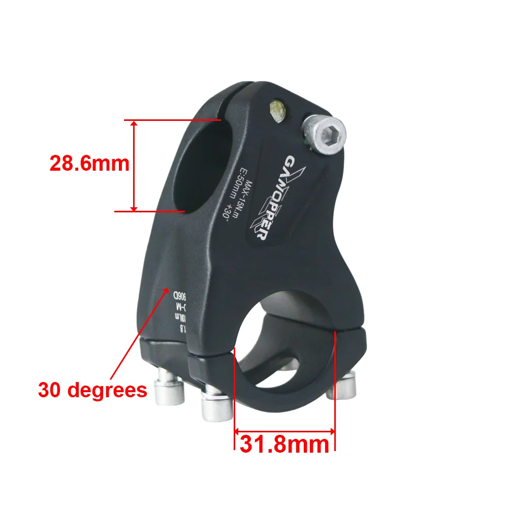 GANOPPER BMX downhill mountain bike bicycle DH FR short stem for AM soft tail bike frame MTB handlebar riser stem 31.8 bike part