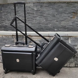 Stewardess trolley suitcase Captain box Lawyer luggage Business Photography Boarding case Flight attendant high-speed rail box