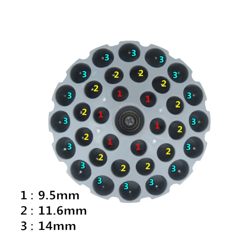 35holes Jade Carving Tool Storage Box Reinforced Plastic Tool Box Tool Parts Box Grinding Needle Box