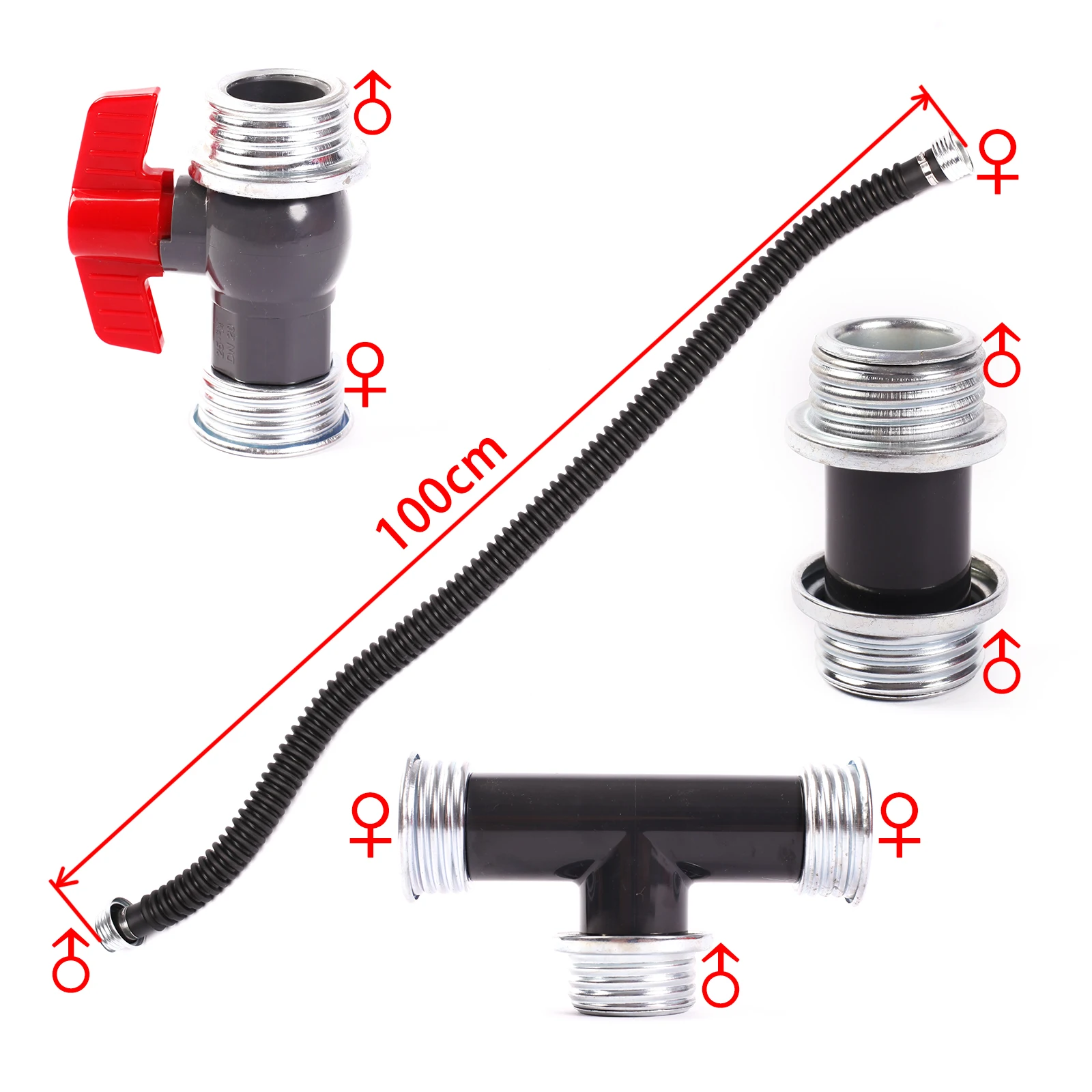 Ftshist Atem Control Rohr Gewinde T 40mm Interface Für Latex Gas Maske Sex Ersticken Ventil Gewinde Verbindung Zubehör