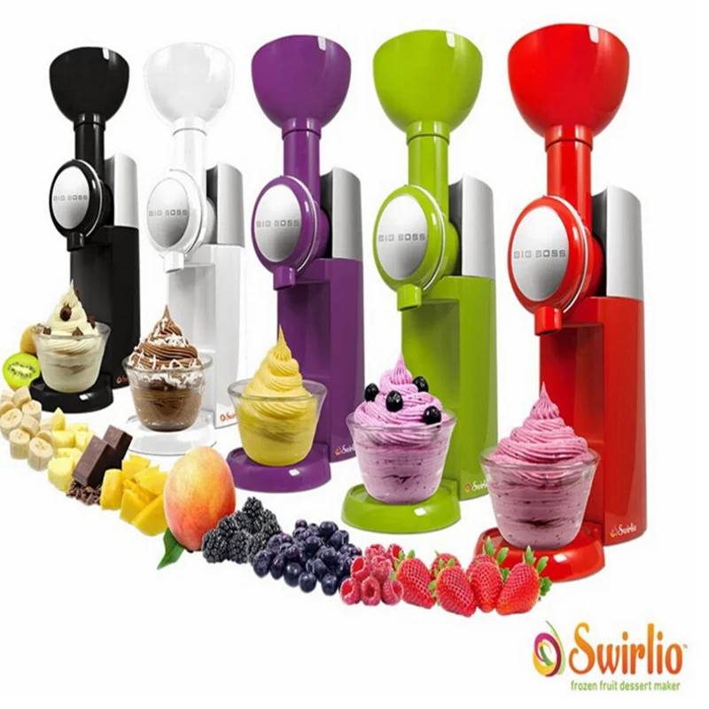 Big Boss Swirlio Ice Cream Machine Freezer Fruit Ice Cream Machine Full Automatic Mini Cream Machine Household Ice Cream Maker