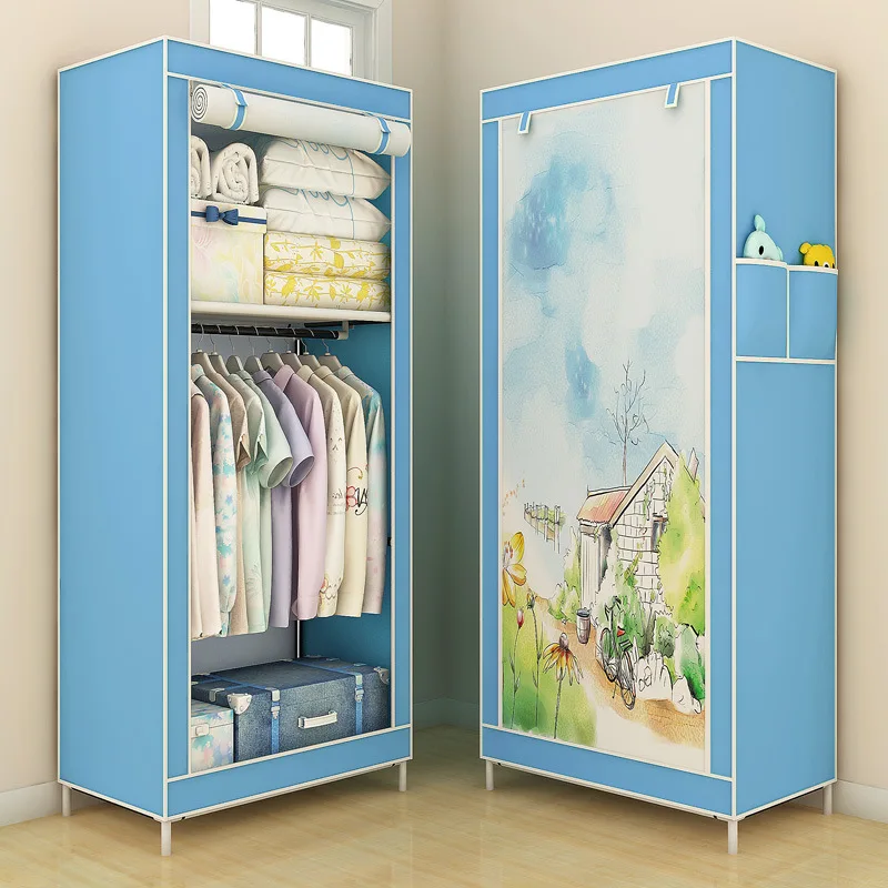 Simple Wardrobe Cloth Wardrobe Single Small Wardrobe Dormitory Wardrobe Dust Closed Simple Modern Special Offer