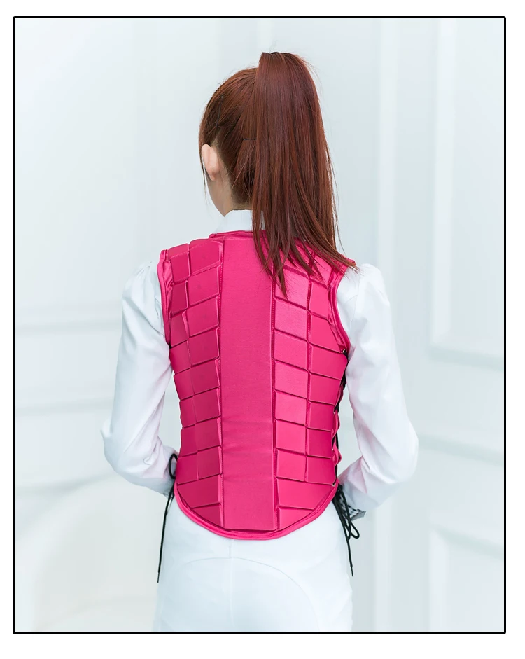 Unisex EVA Padded Protective Sports Vest, Equestrian Horse Riding, Outdoor Accessory, Damping Safety, Eventer Rider Armor