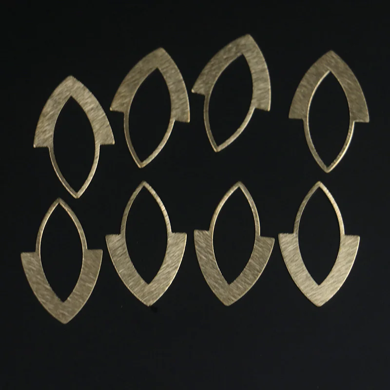 Brass 34*21mm jewelry accessories non-porous brushed arrow-shaped pendant handmade DIY material earring pendant