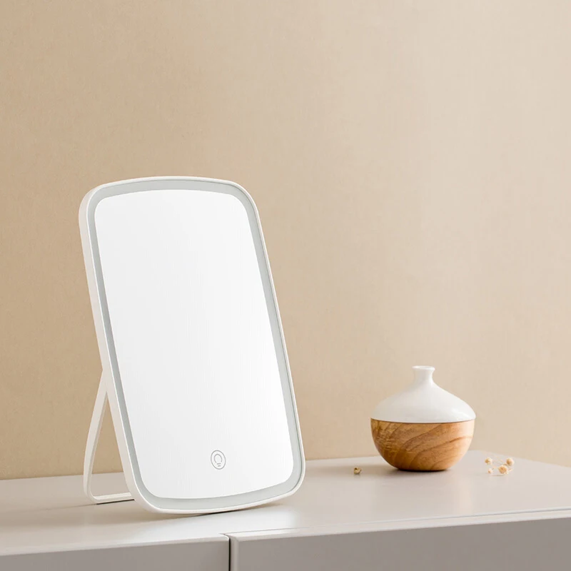 Original Youpin Led Light Mirror Jordan judy Intelligent Makeup Mirrors Portable Rechargeable Desktop Touch-Screen Mirror