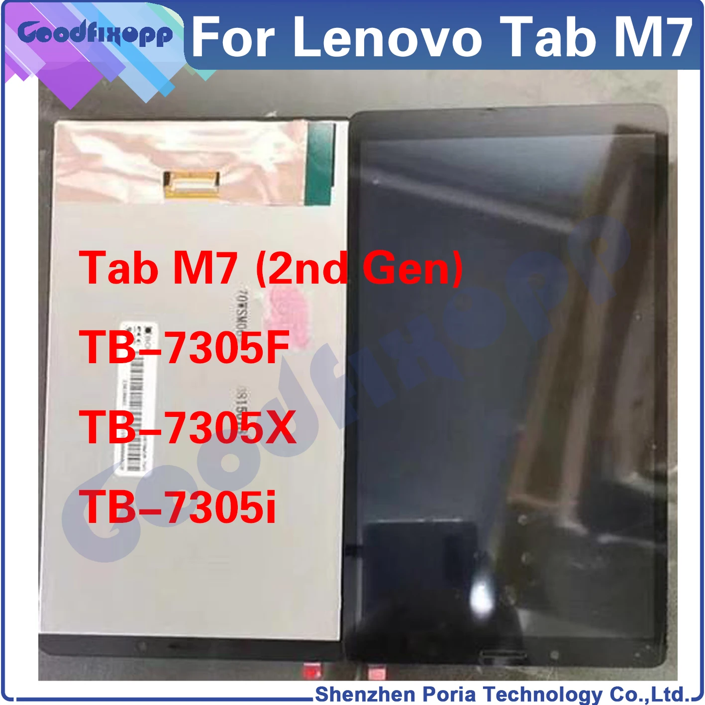 100% Test AAA For Lenovo Tab M7 LCD Display Touch Screen Digitizer Assembly For Lenovo Tab M7 2nd Gen TB-7305F 7305X 7305i Parts