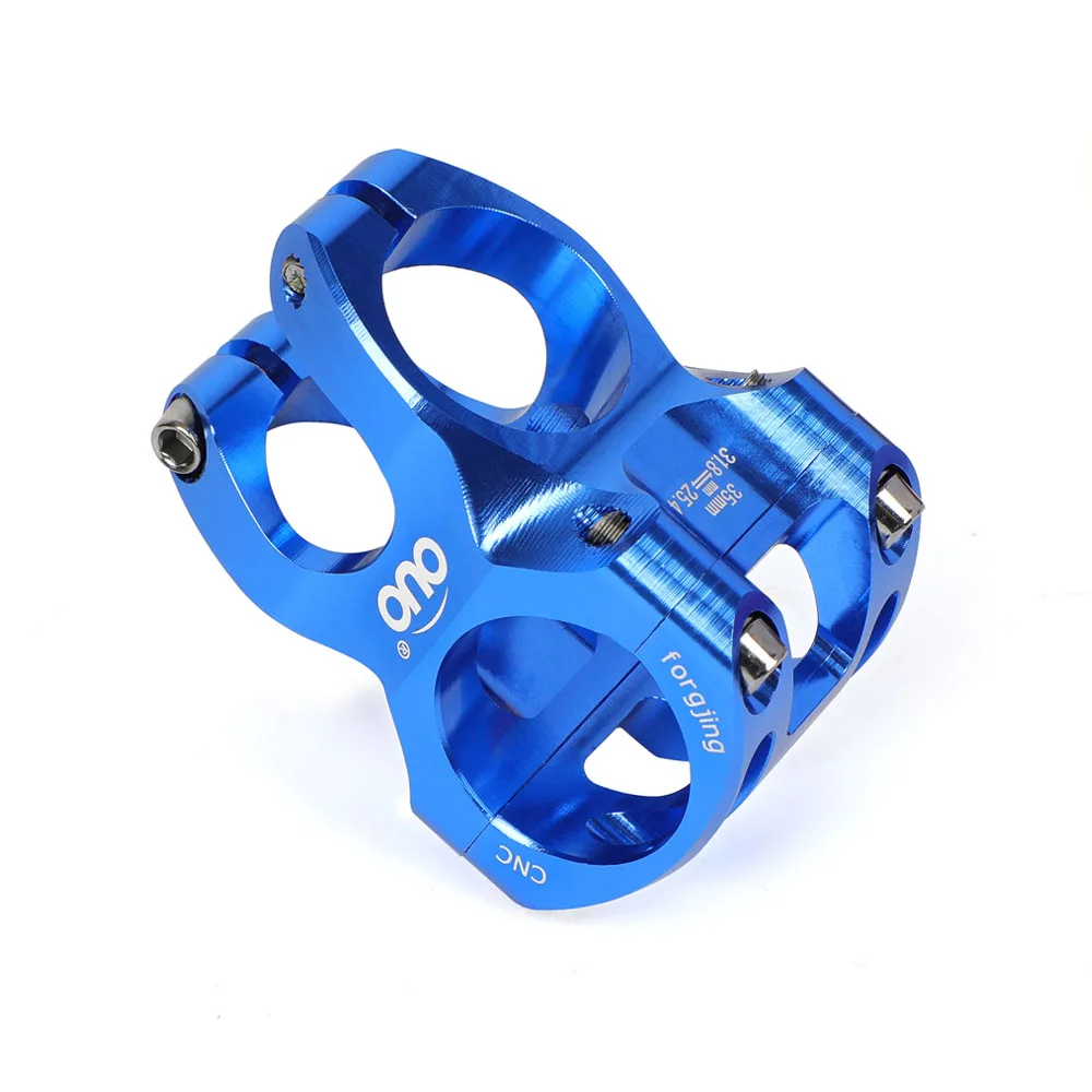 OUO MTB Bike Stem 35mm For 31.8/25.4mm Bar Clamp Bicycle Handlebar Stem 0 Degree CNC Stem Riser Mountain Bike Down Stem Bicycl