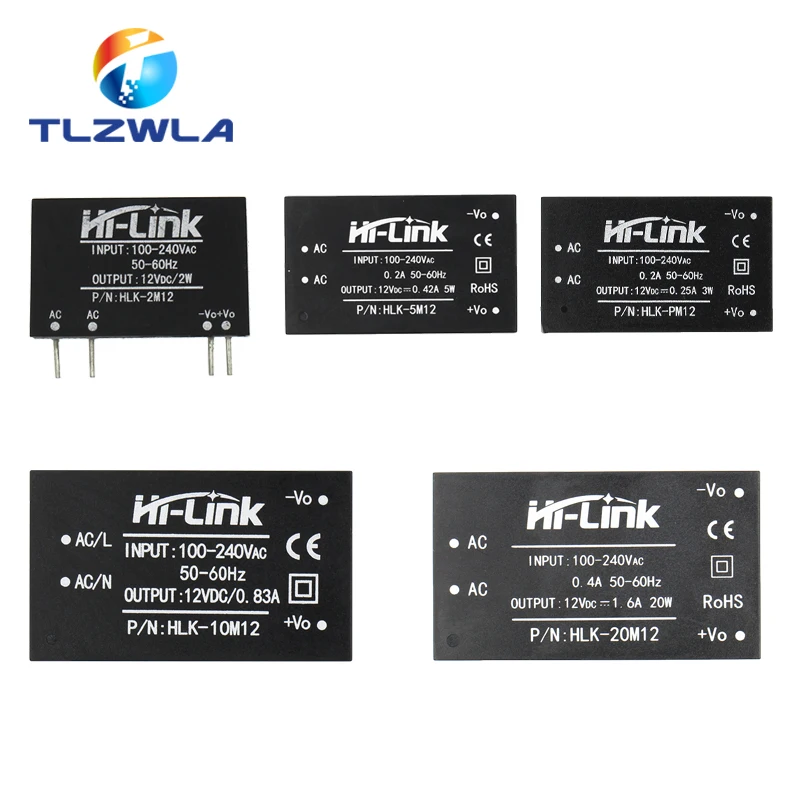 HLK-PM01 03/09/12/24 HLK-2M05 HLK-5M03 HLK-10M12 20M24AC-DC 220V do 5V/3.3V/12V Inteligentny moduł zasilania przełącznika domowego