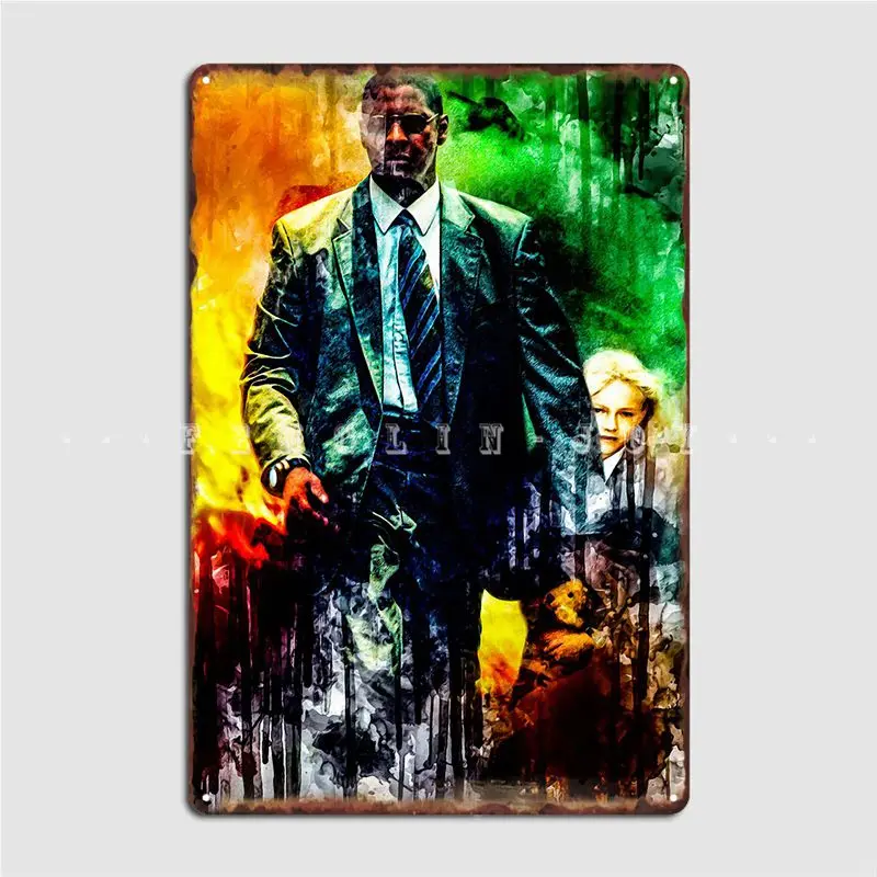 Man On Fire Metal Sign Club Pub Garage Printing Wall Decor Tin Sign Posters