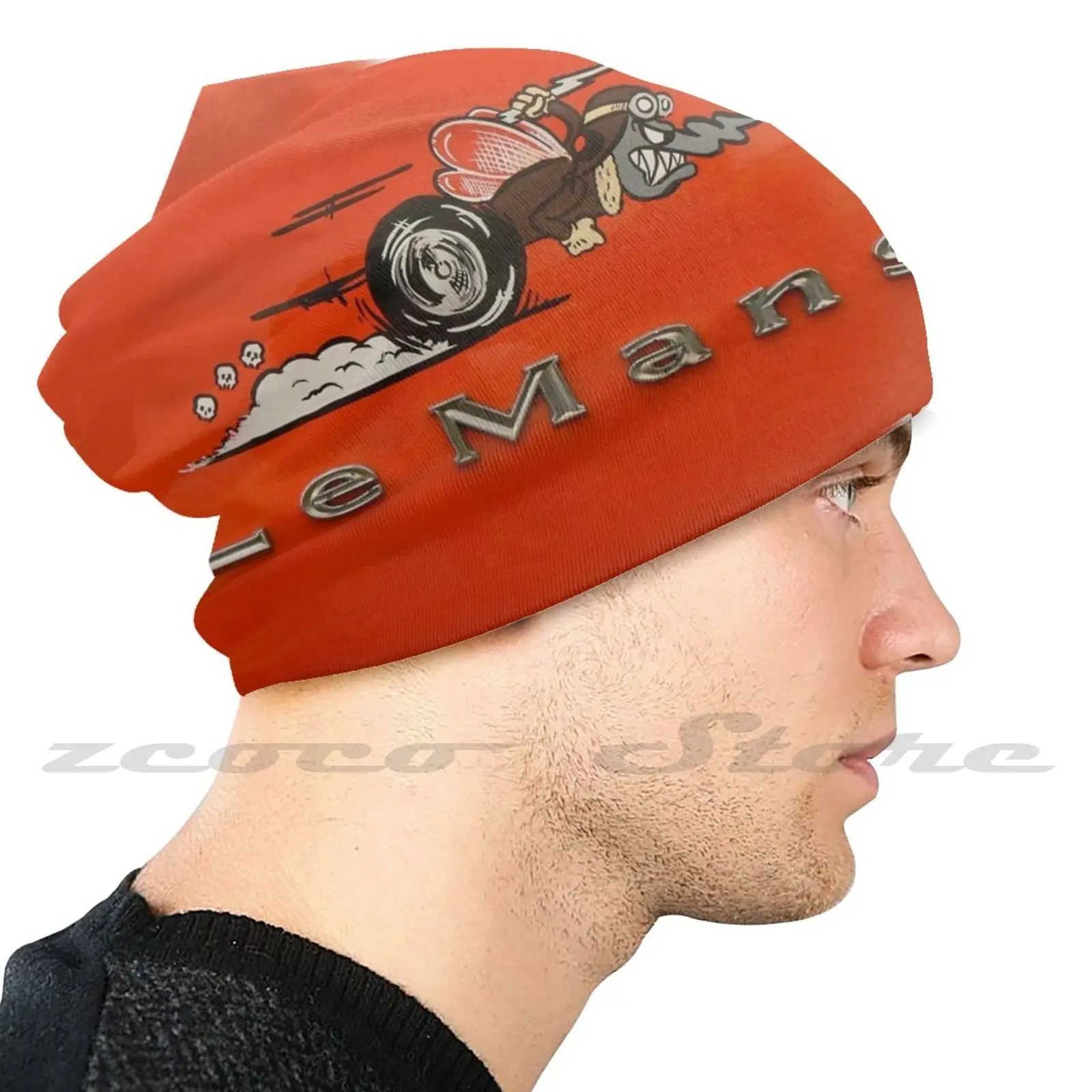 Crazy Mosquito Personalized Pattern Knit Hats Plus Size Elastic Soft Cap Muscle Car Burn Out Mosquito Kustom