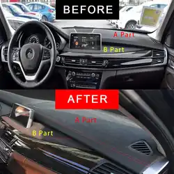 Custom in Alcantara Car Dashboard Top Cover for BMW X5 F15 2014-2018 Mat Shade Cushion Pad Carpets Auto Interior Car-styling