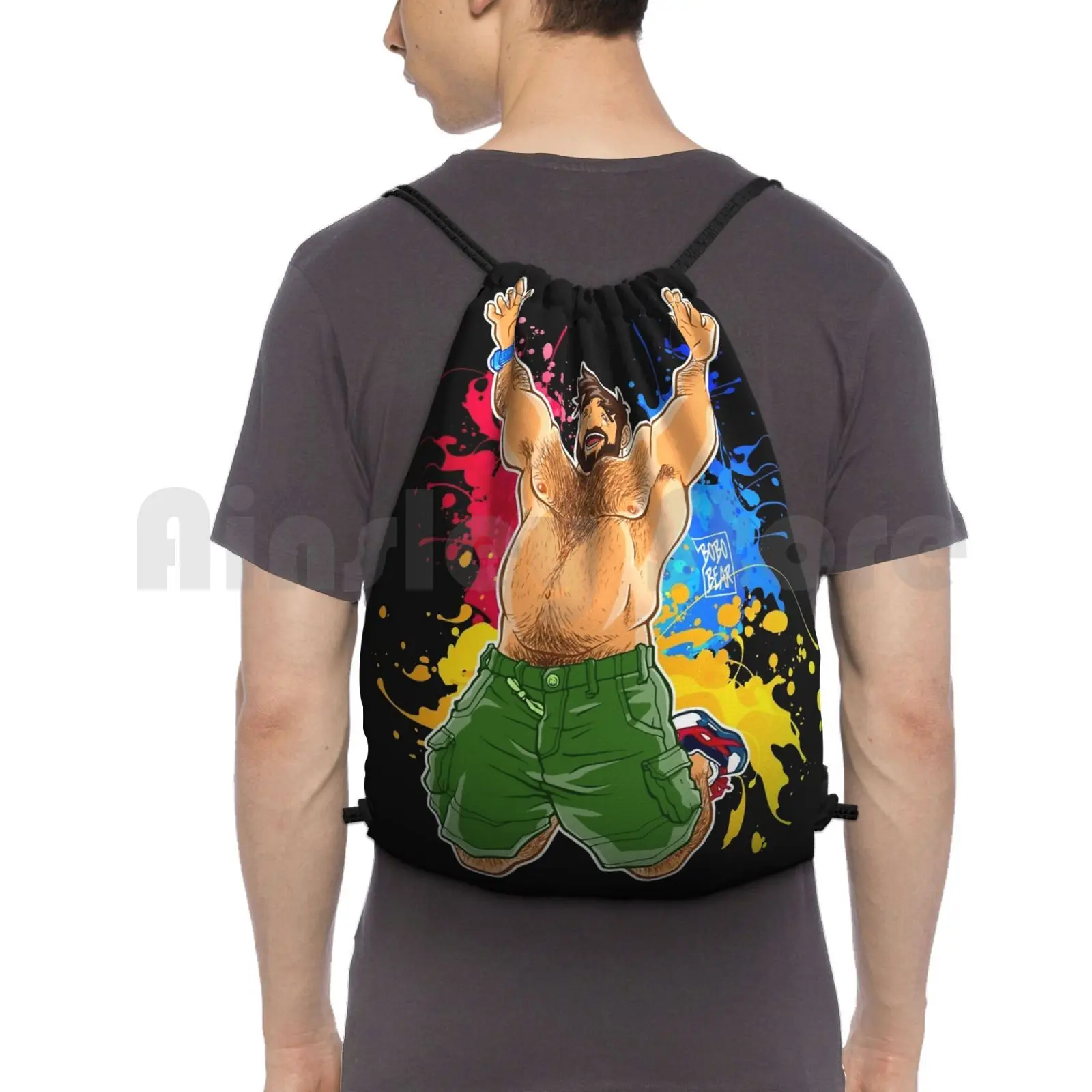 

Adam Likes Summer Backpack Drawstring Bag Riding Climbing Gym Bag Bobobear Bobobearart Bobo Bear Bear Bear Week Bear Weekend