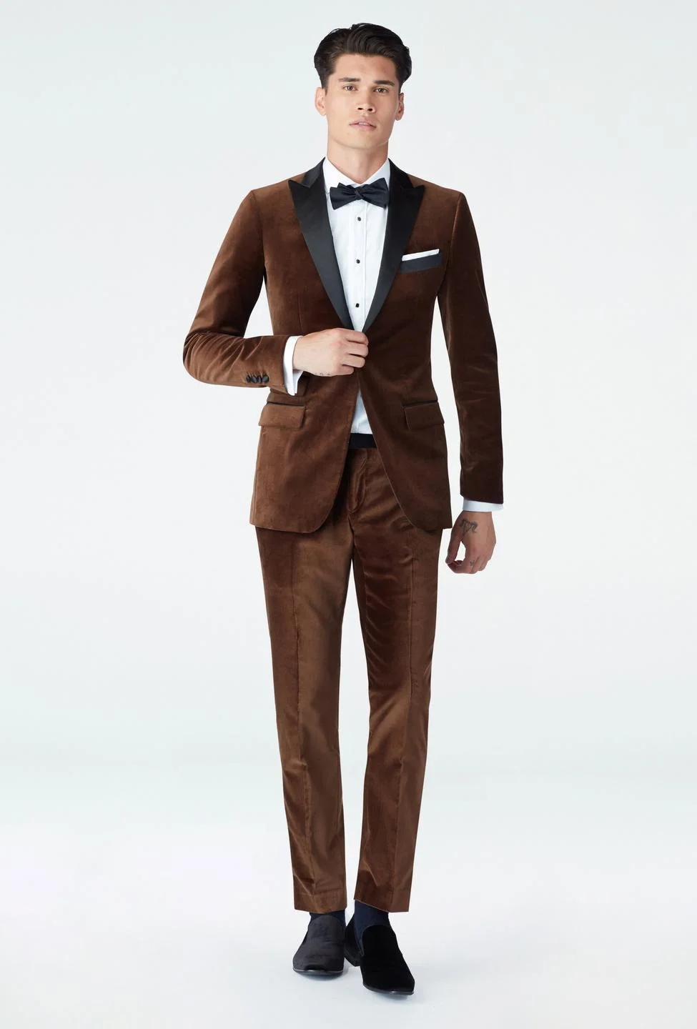 (jacket+pants) oblek muži zima samet 2 kusu ženich tuxedoswedding formální ples hlavní jídlo večírek sako nejlepší muž kostým nestandartní vyrobené